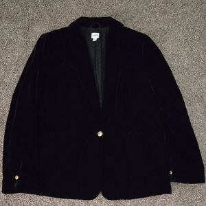 J. Crew Black Velvet Blazer, Beautiful, EUC